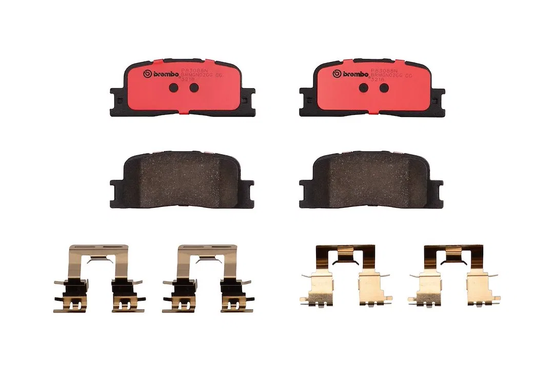 P83088N – BREMBO Brake Pad, FMSI Number D885-7762 Ceramic Set Of 4 With Hardware
